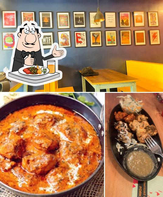 Among different things one can find food and interior at Fork and Chops