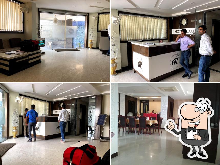 The interior of Moti Palace hotel , bar & restaurant