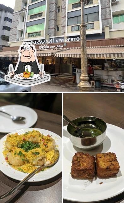 Take a look at the picture displaying food and exterior at Navmi Veg Resto