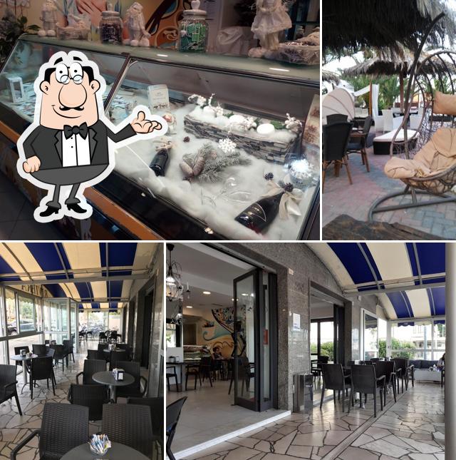 Gli interni di Bar Gelateria Riviera
