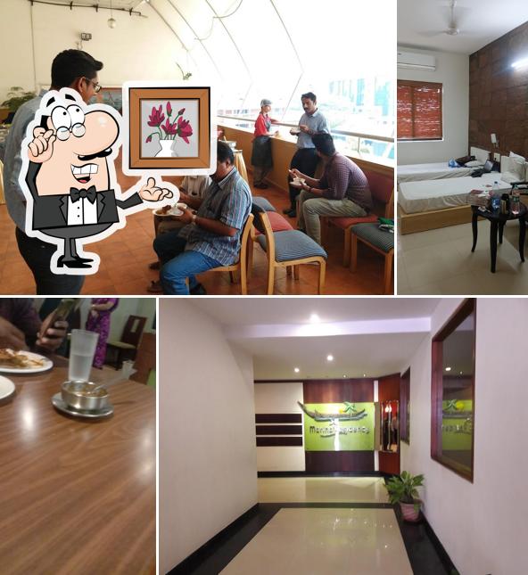 The interior of Hotel Marina Residency