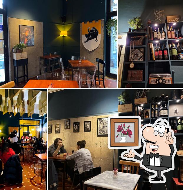 Gli interni di Il Mistico, Cocktail & Wine