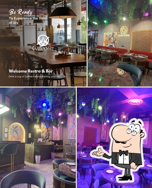The interior of Welcome Restro & BAR
