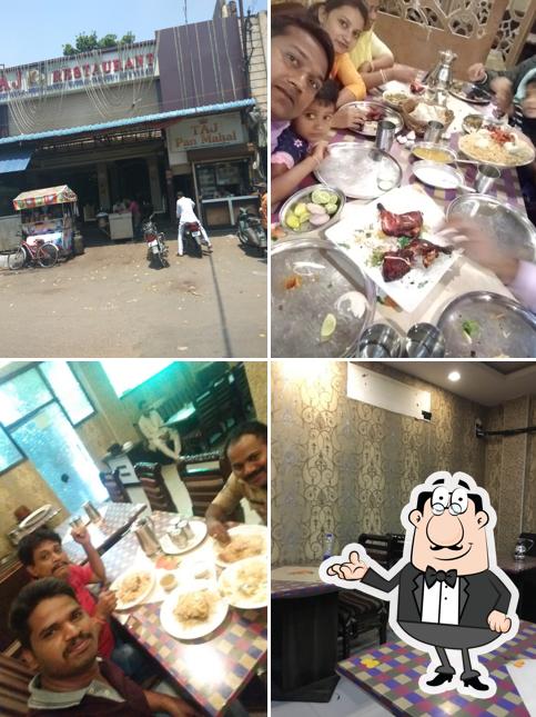 The interior of Taj Restaurant