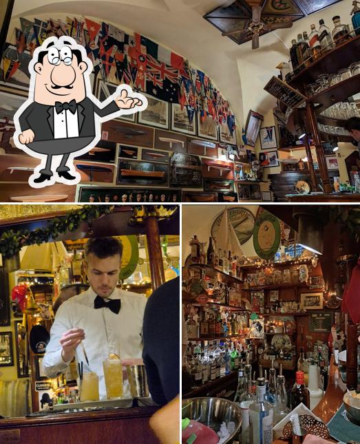 Gli interni di Pub all'Oca