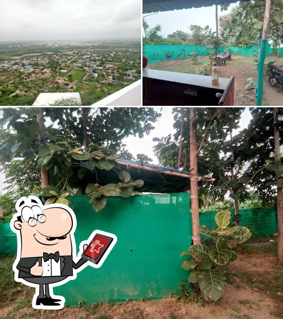 Enjoy the view outside Savan restaurant Veg $ nonveg