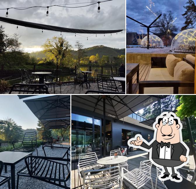 Gli interni di Čokoladna kavarna Teta Frida Manufaktura Limbuš