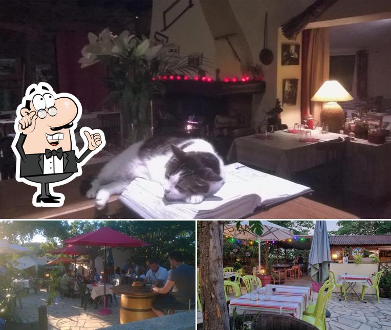 Installez-vous à l'une des tables de Auberge de Réals