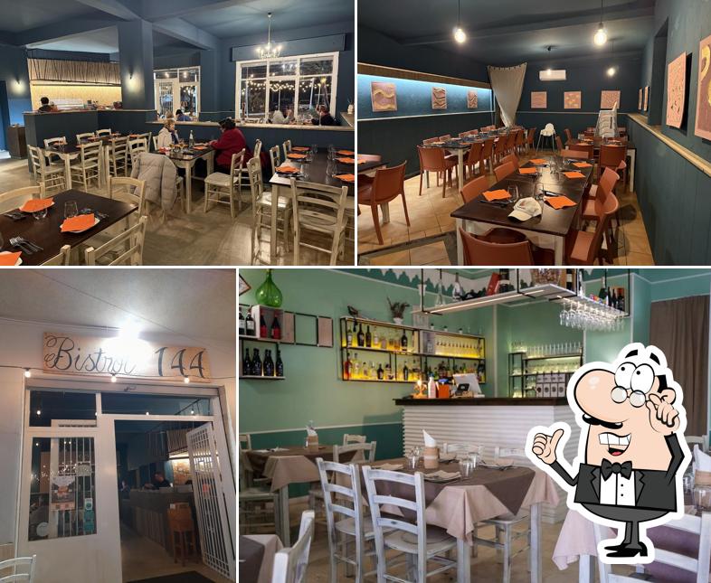 Gli interni di Bistrot 144