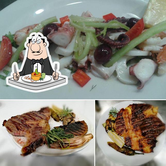 Platti al Osteria in piazza