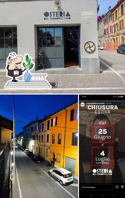 Goditi la vista dall'area esterna di Osteria Del Ferrovecchio