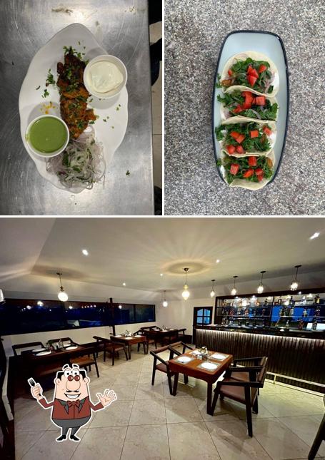 Among various things one can find food and interior at Skybliss Rooftop Resto Lounge