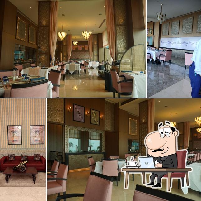 Take a seat at one of the tables at Zaffran