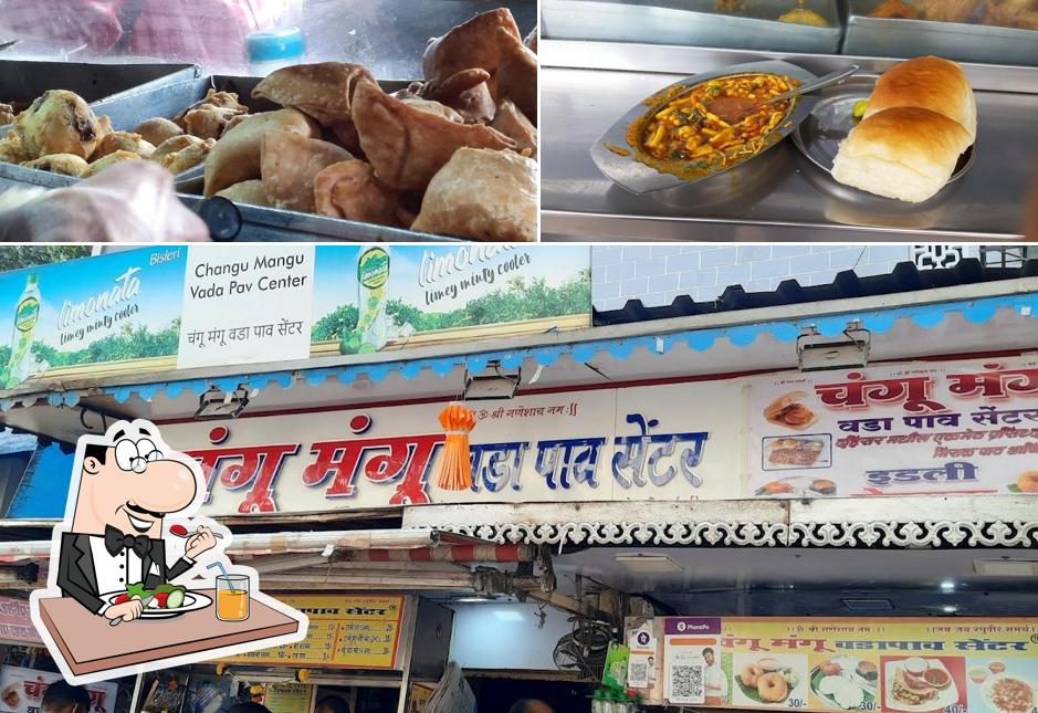 Meals at Changu Mangu Vadapav Centre