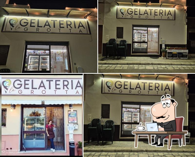 Gli interni di La Grotta