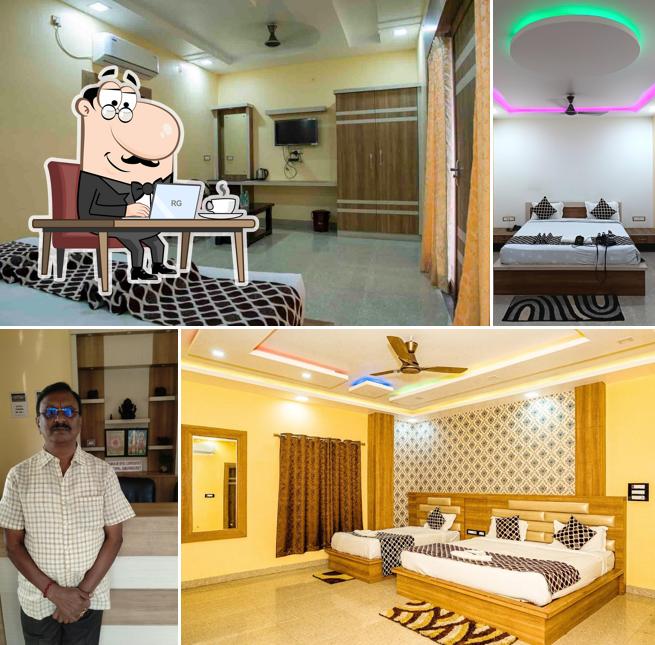 The interior of Mangalam Inn