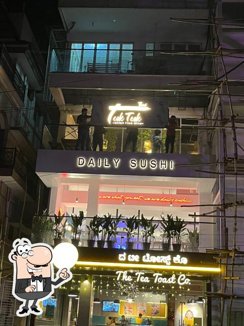 The exterior of Tuk Tuk Thai – 100% Pure Veg Pan Asian Fine Dine Restaurant, Koramangala. Thai Food Best Sushi, Bao, Pad Thai, Dim sum