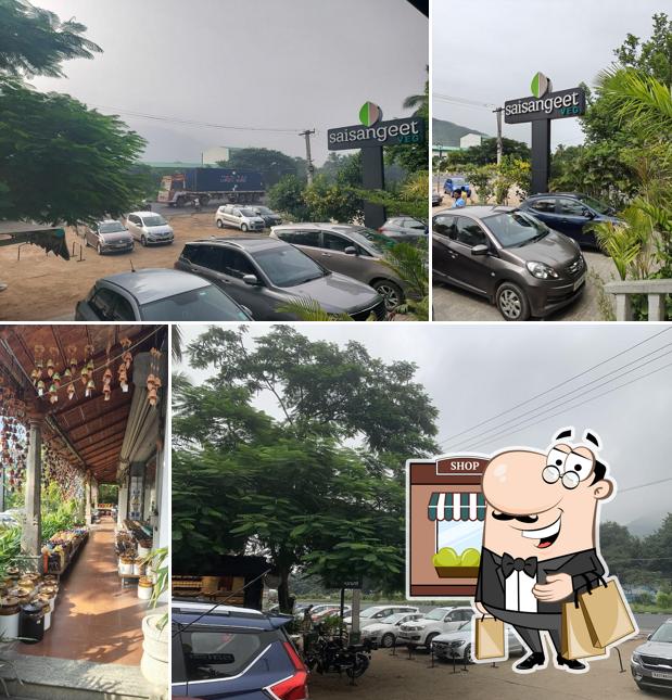 Take a look at the outside area of Saisangeet Vegetarian Restaurant