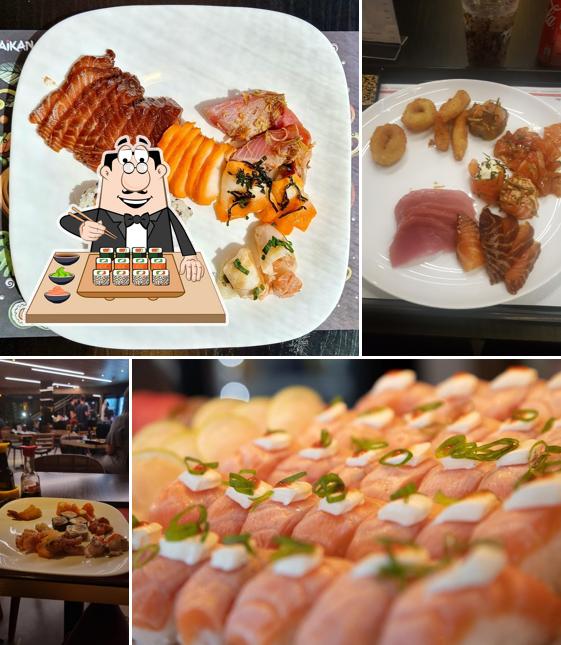 Experimente diversas opções de sushi