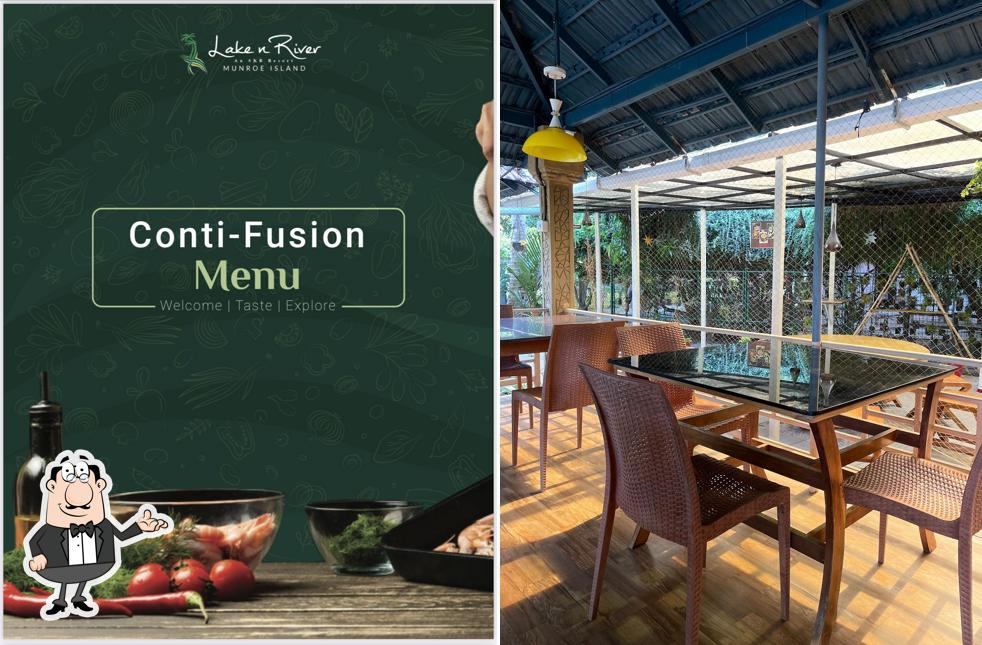 The interior of Cafe d' Confluence