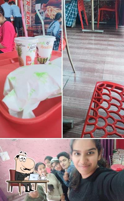 The interior of Burger Era Sujanpur