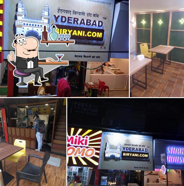 The interior of Hyderabad Biryani.com