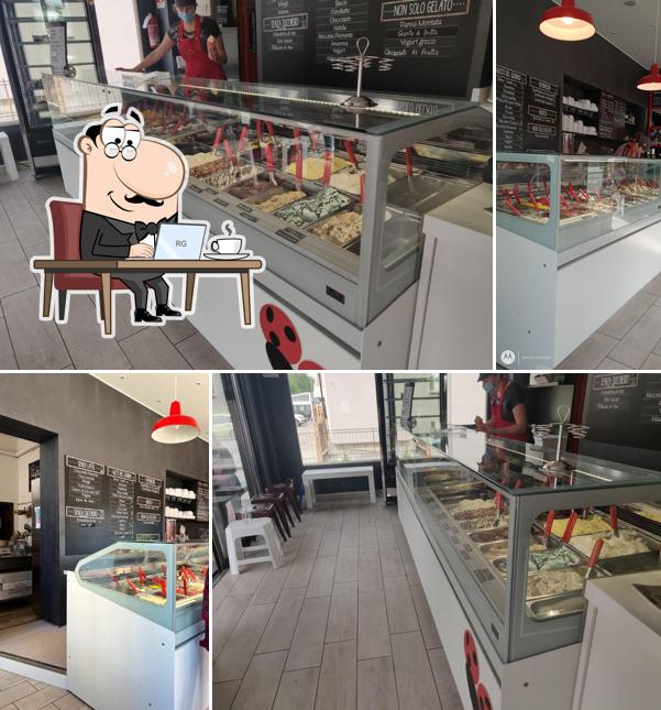 Gli interni di Il Maggiolino Gelateria