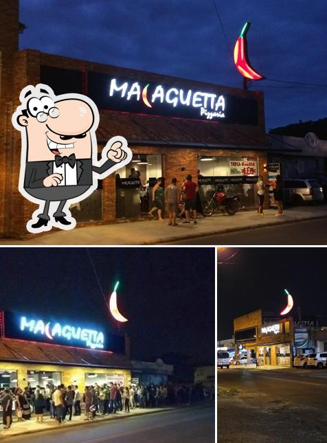 O exterior do Pizzaria Malaguetta