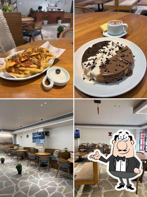 The interior of White Teak Coffee Roasters