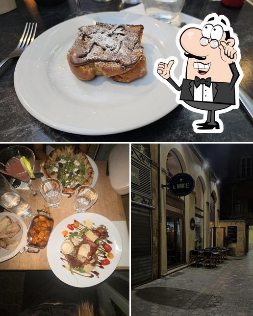 Voici la photo représentant la intérieur et nourriture sur Le MARIOLE, restaurant Aix en Provence