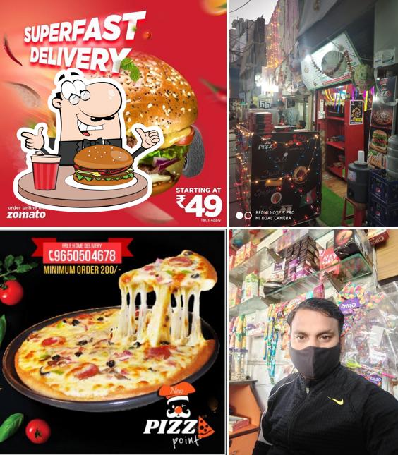 Try out a burger at New Pizza Point, Dyalpur Extension