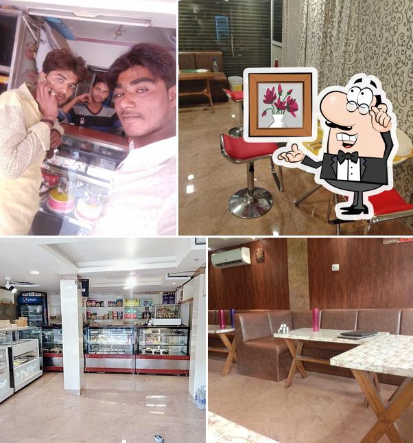 The interior of Shri Krishna Sweets Bakers Restaurant