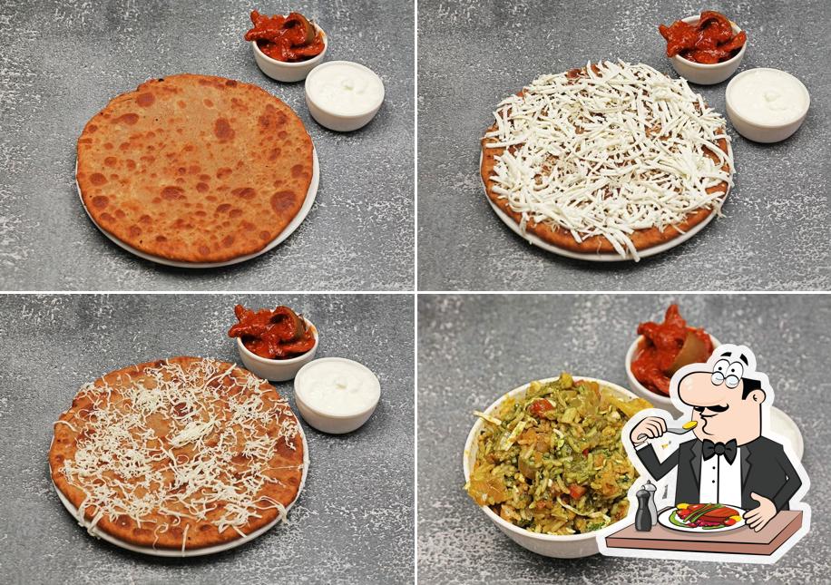 Food at Jalaram parotha house (Townhall Wala)