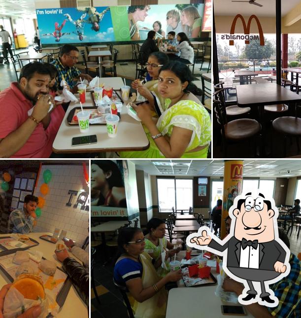 The interior of McDonald's