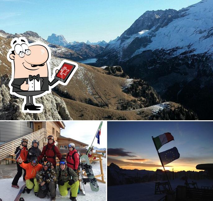 L'area esterna è una caratteristica importante di Rifugio Sass Bece