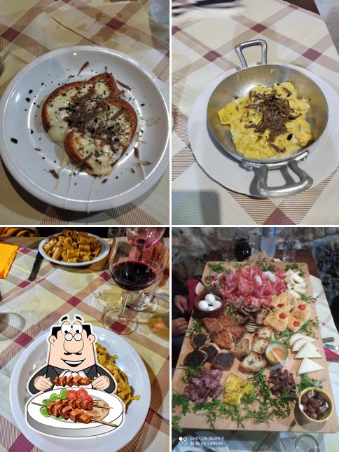 Cibo al trattoria La Loggetta Del Tartufo