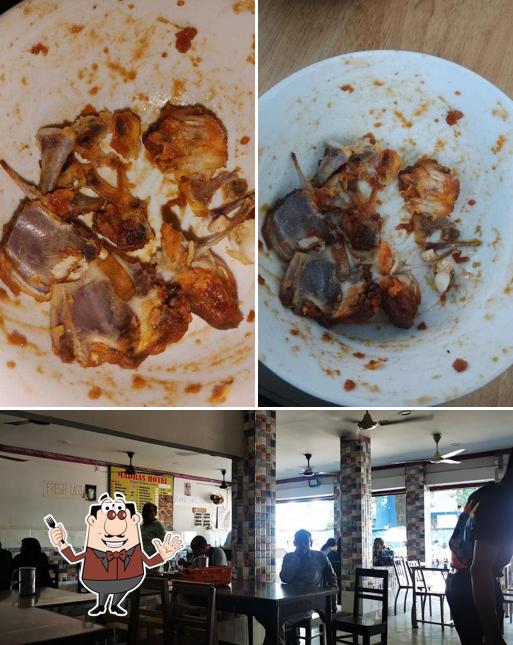 Among different things one can find food and interior at Madras Hotel