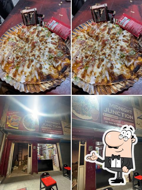 Take a look at the photo depicting interior and food at Midnight Junction