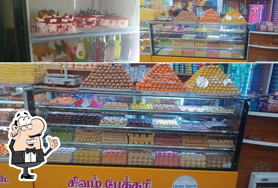 The interior of Sivam sweets&bakery