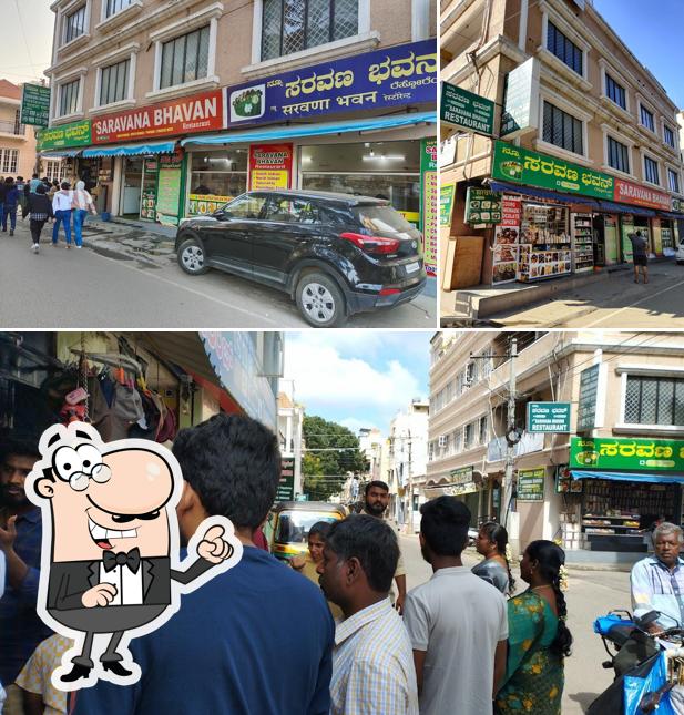 Check out how New Saravana Bhavan Restaurant looks outside