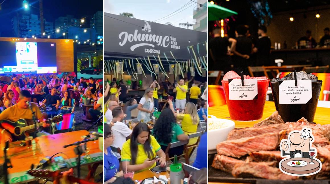 Platos en Johnny C Campesina Bar ao ar livre