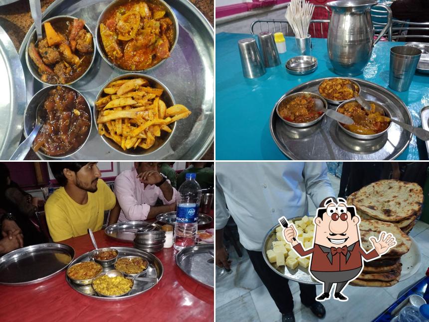 Meals at Lucky Vaishno Dhaba