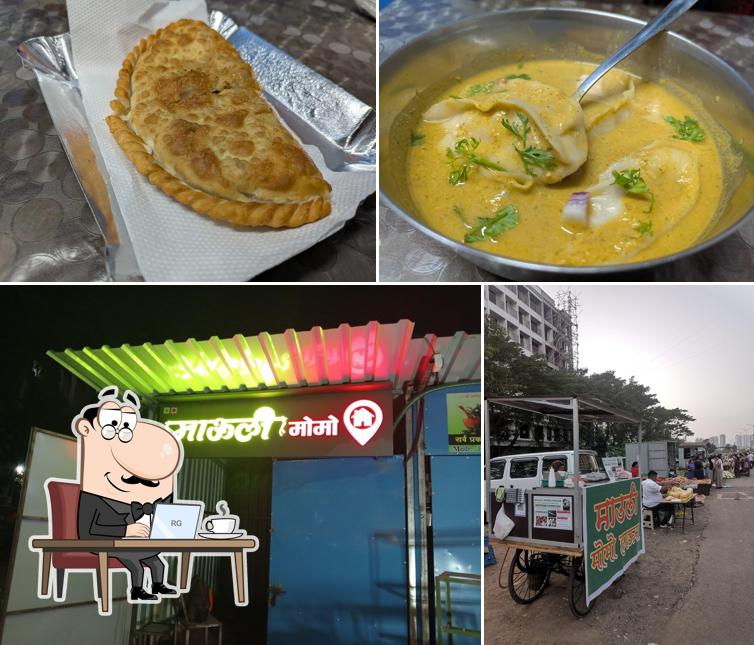 The photo of Mauli Momo House’s interior and food