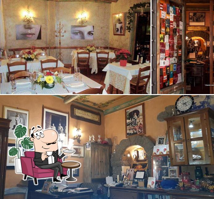 Gli interni di Osteria San Cesareo