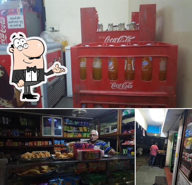 The interior of Sahajanand Restaurant