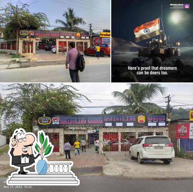 Take a look at the outside part of Whistling Woods Dhaba