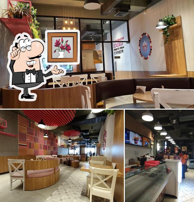 Take a seat at one of the tables at CREAM STONE