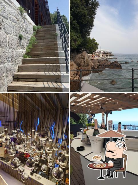 Goditi la vista dall'area esterna di Angiolina Bar