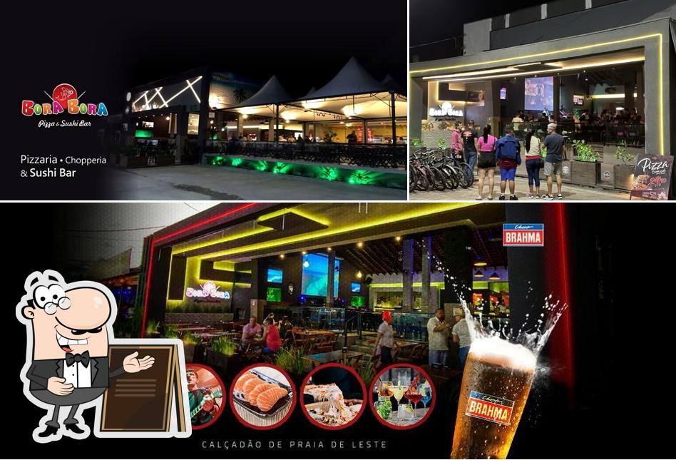 Dê uma olhada a imagem apresentando exterior e cerveja no Bora Bora Pizza e Sushi Bar