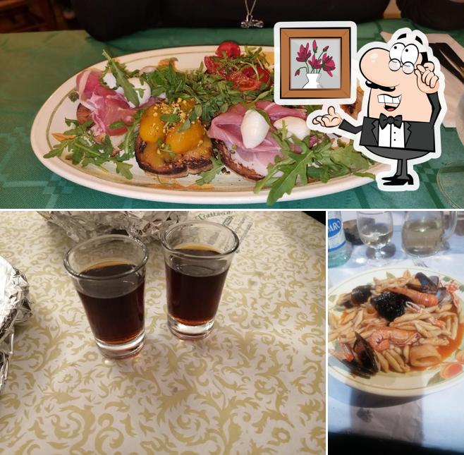 Questa è la foto che mostra la interni e birra di La Rustica Trattoria